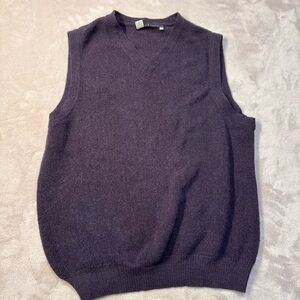 Peruvian Connection Alpaca Sweater Vest small men’s purple
